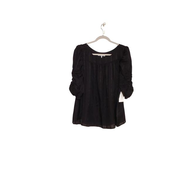 NWT FRAME Black Silk Blouse - Picture 3 of 14
